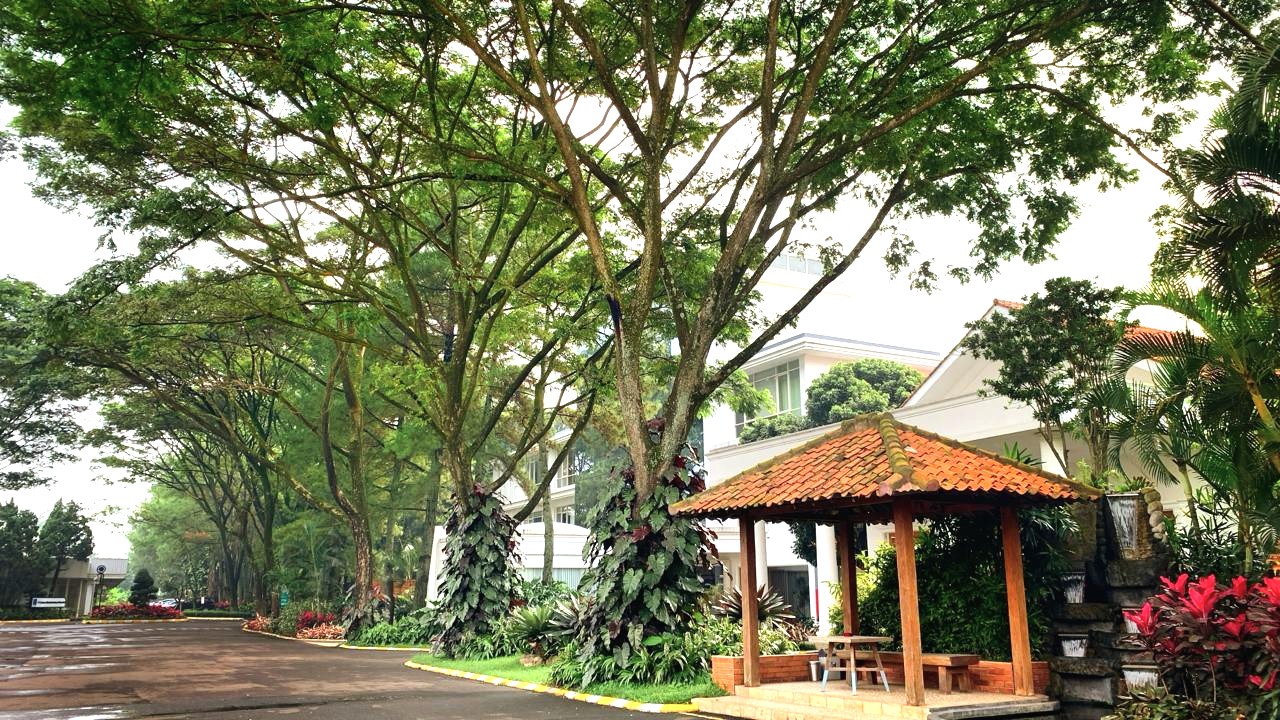 Traditional gazebo in GISTEX campus garden